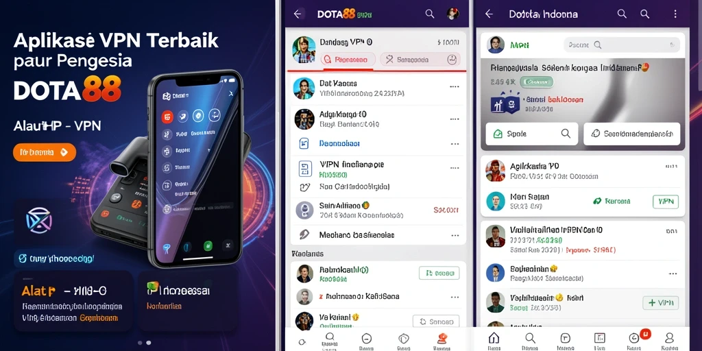Tampilan antarmuka utama aplikasi DOTA88 yang intuitif dan fungsional.