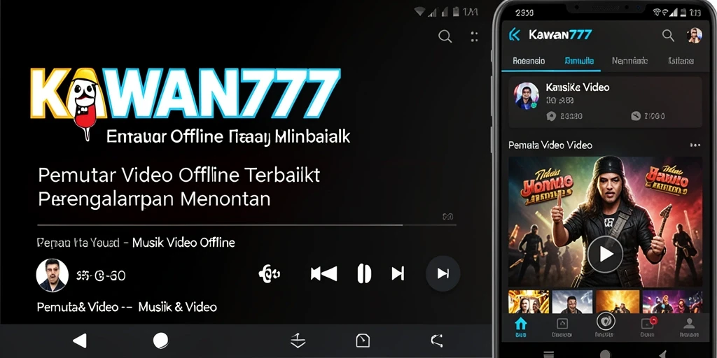 Antarmuka KAWAN777 yang sederhana dan intuitif untuk Pemutar Video Offline.
