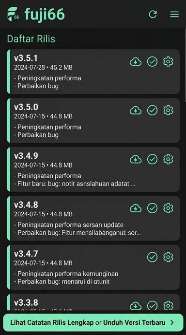 Riwayat Versi fuji66 untuk Pengguna Android Indonesia